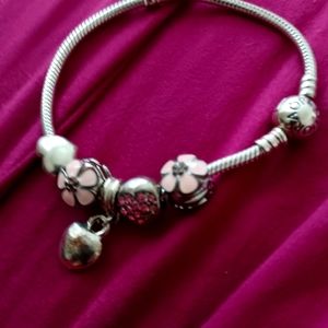 Pandora bracelet with charms each charm I paid $50.00